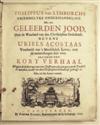 COSTA, URIEL DA. Limborch, Philipp van. Vriendelyke Onderhandeling met een geleerden Jood. 1723